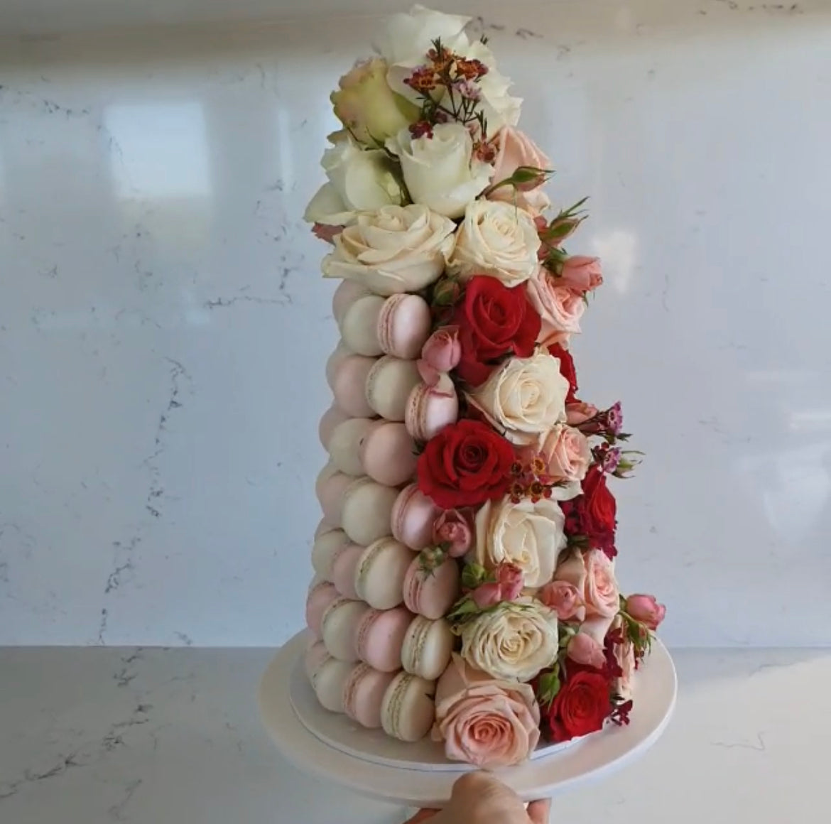 Secret Garden Macaron Tower - Macaron Delights Sydney