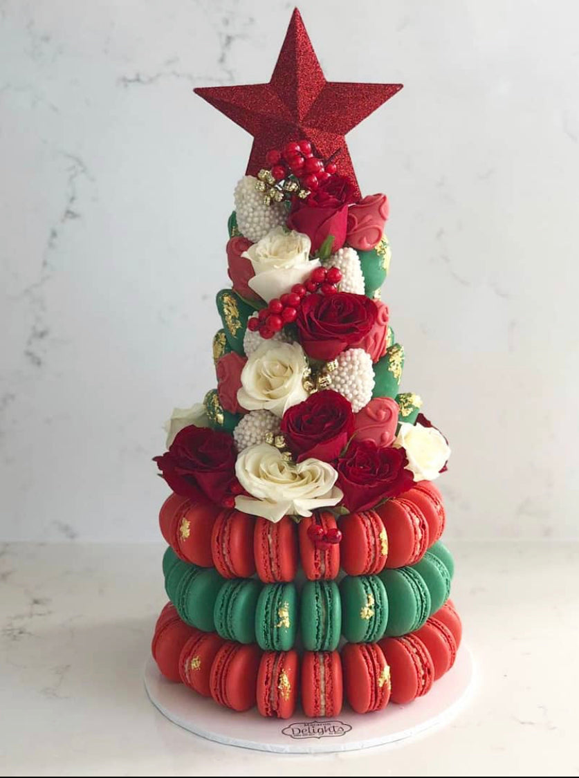 Christmas Dessert Tree - Macaron Delights Sydney