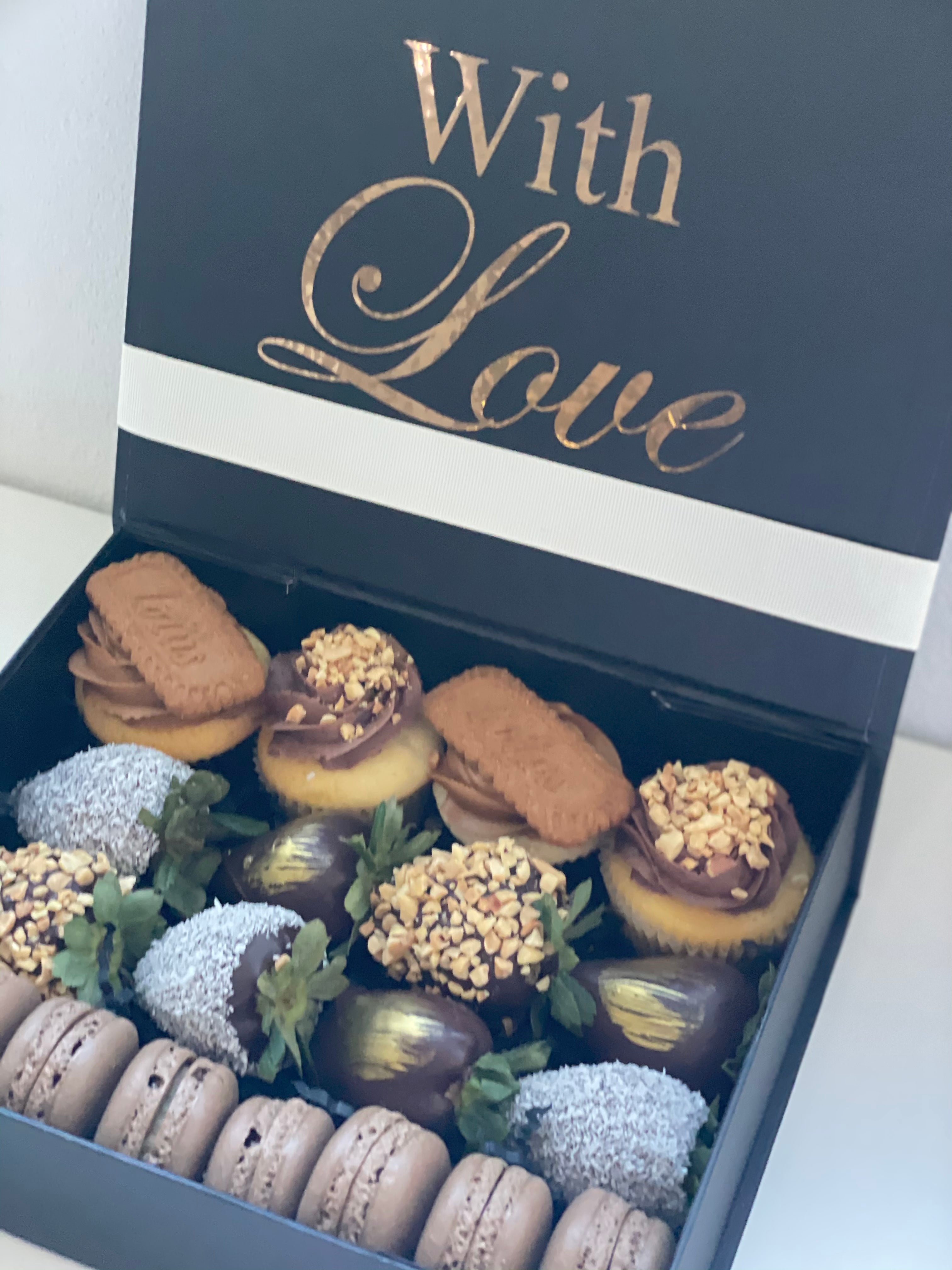 My Valentine Dessert Stache - Macaron Delights Sydney