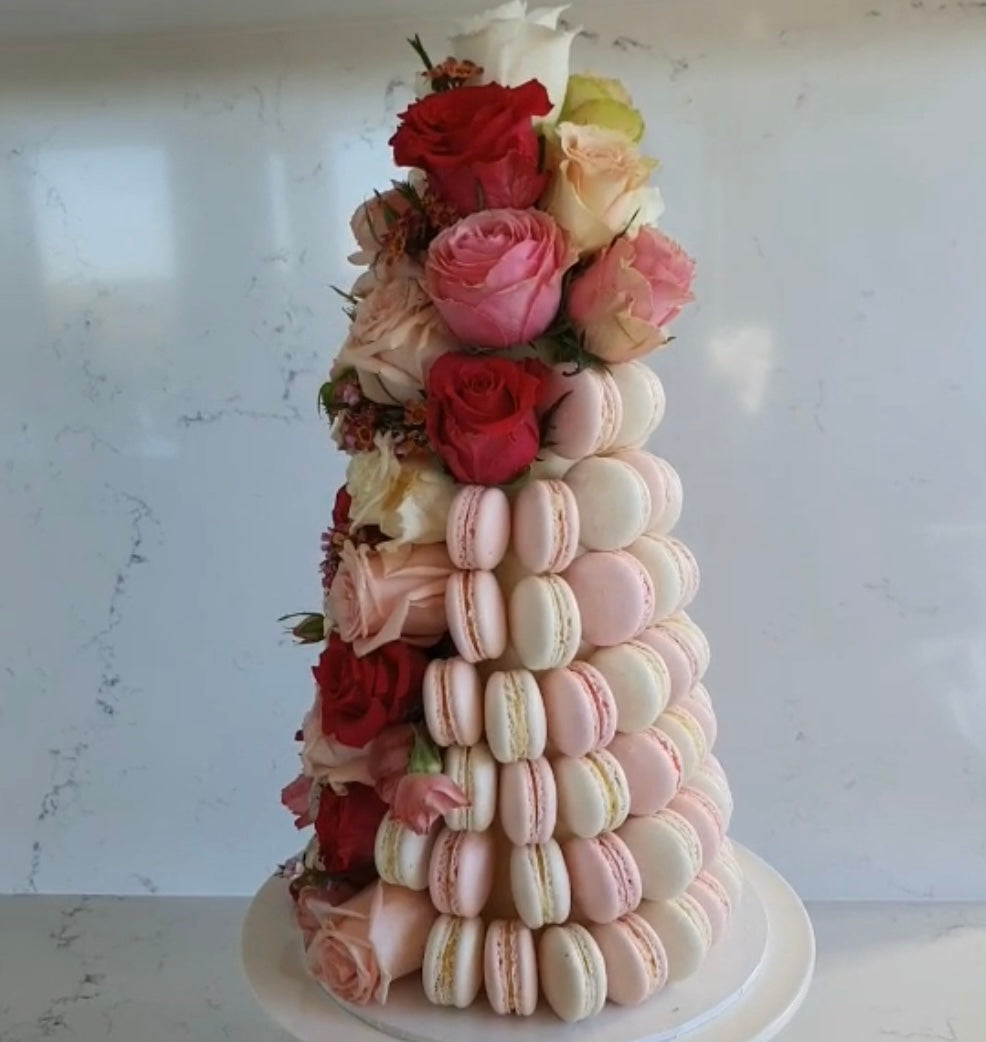 Secret Garden Macaron Tower - Macaron Delights Sydney