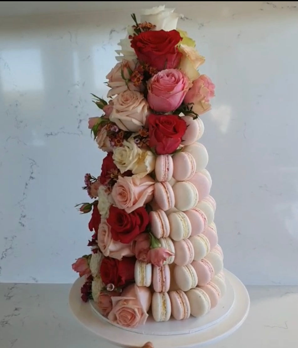 Secret Garden Macaron Tower - Macaron Delights Sydney