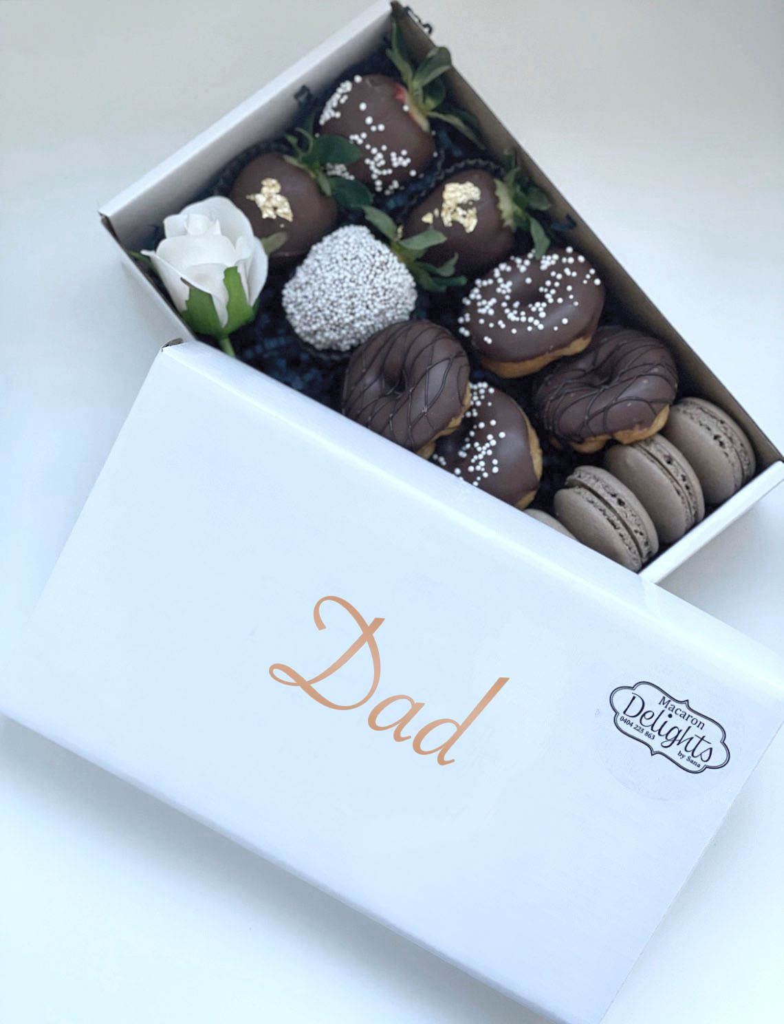 Dad’s XOXO Dessert Box - Macaron Delights Sydney