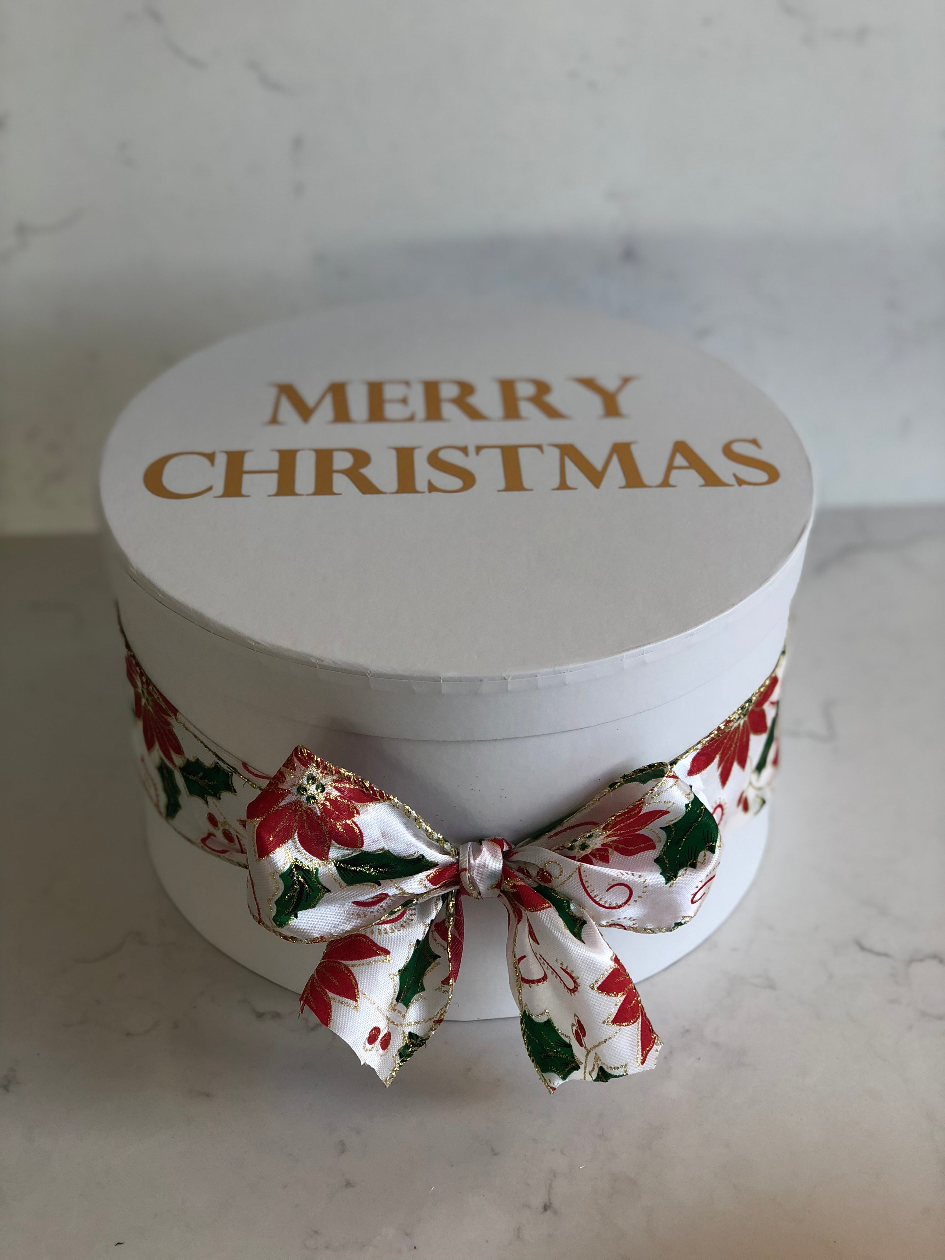 Christmas dessert and floral gift box - Macaron Delights Sydney